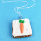 Carrot Cake Necklace
