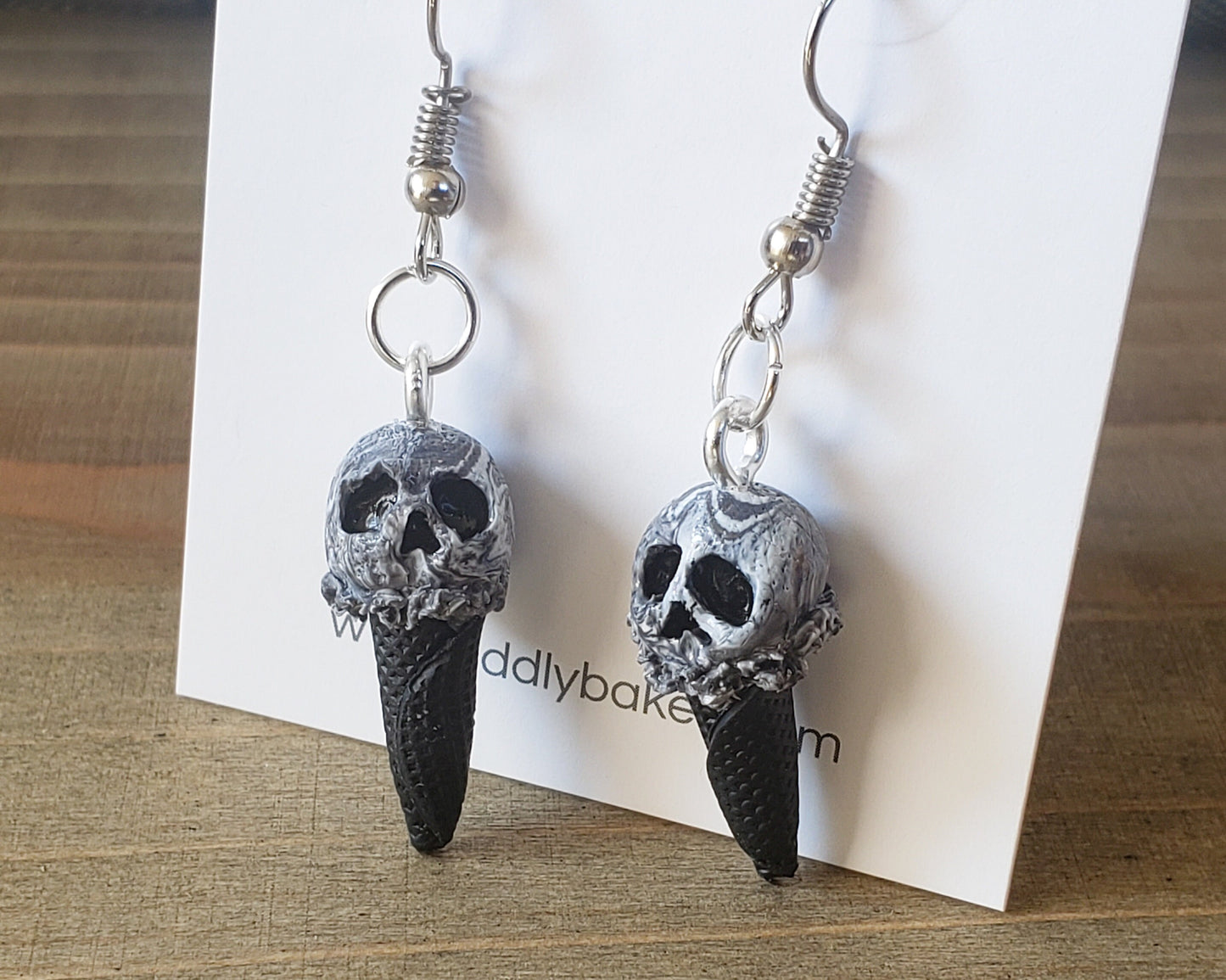 Skull Ice Cream Earrings