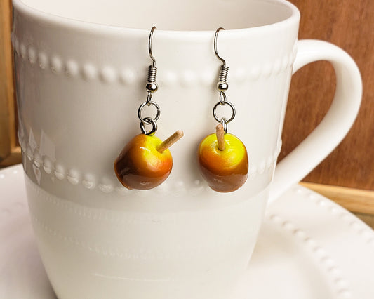 Caramel Apple Earrings