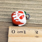 Red and White Poisoned Apple Charm