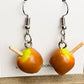 Caramel Apple Earrings