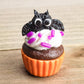 Chocolate Cookie Bat Cupcake Charm