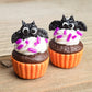 Chocolate Cookie Bat Cupcake Charm