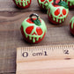 Red and White Poisoned Apple Charm