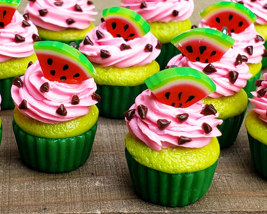 Watermelon Cupcake Charm