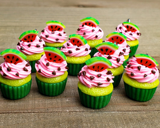 Watermelon Cupcake Charm