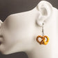 Cheese Dipped Pretzel Earrings