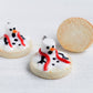Melting Snowman Sugar Cookie Charm