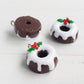 Christmas Chocolate Bundt Cake Earrings