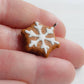 Snowflake Gingerbread Cookie Charm