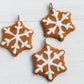 Snowflake Gingerbread Cookie Charm