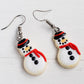 Snowman Sugar Cookie Earrings