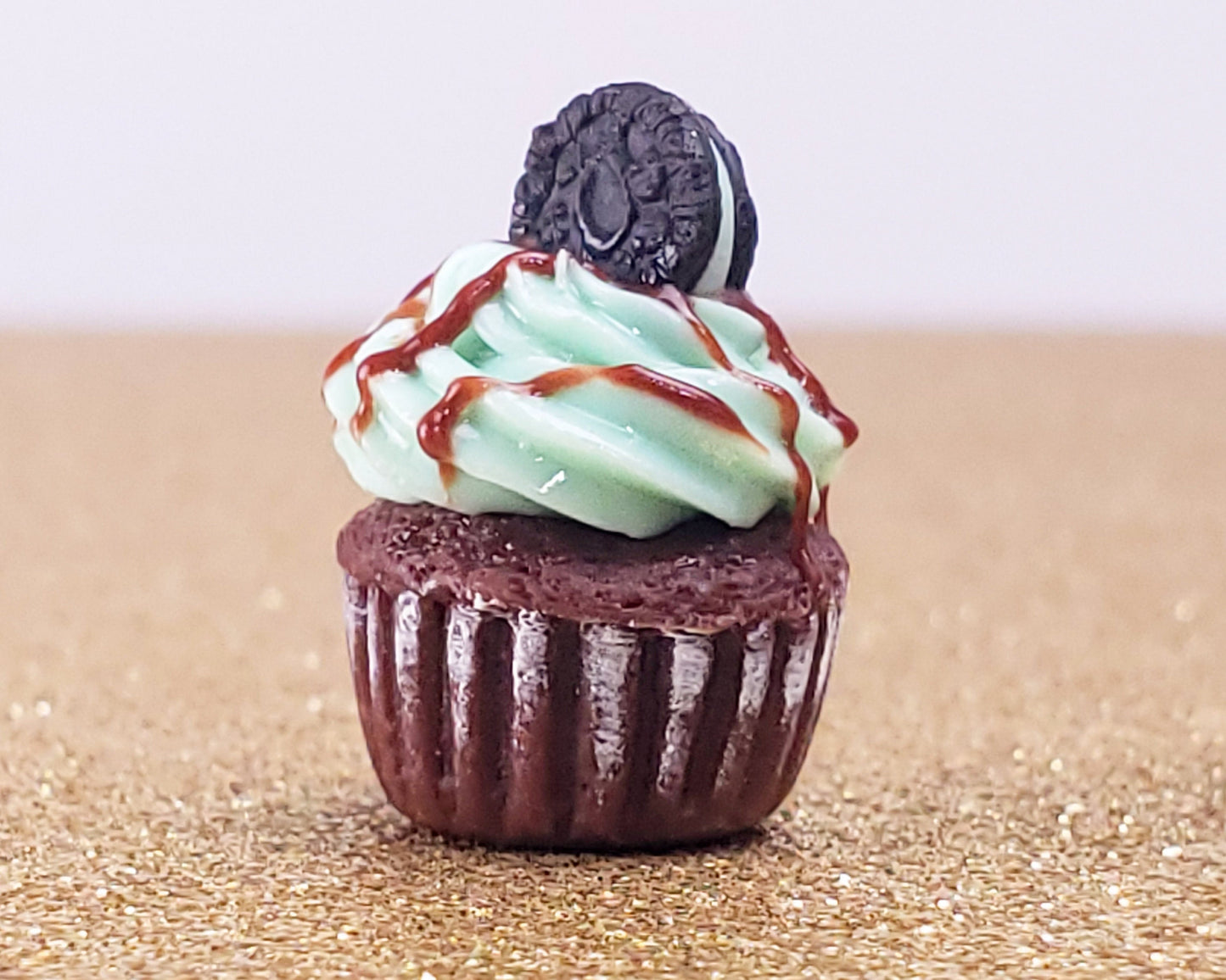 Mint Chocolate Cookie Cupcake Charm