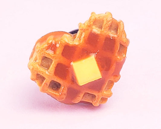 Heart Waffle Pin