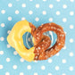 Cheese Dipped Pretzel Shoe Charm