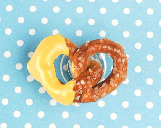 Cheese Dipped Pretzel Shoe Charm