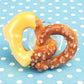 Cheese Dipped Pretzel Shoe Charm