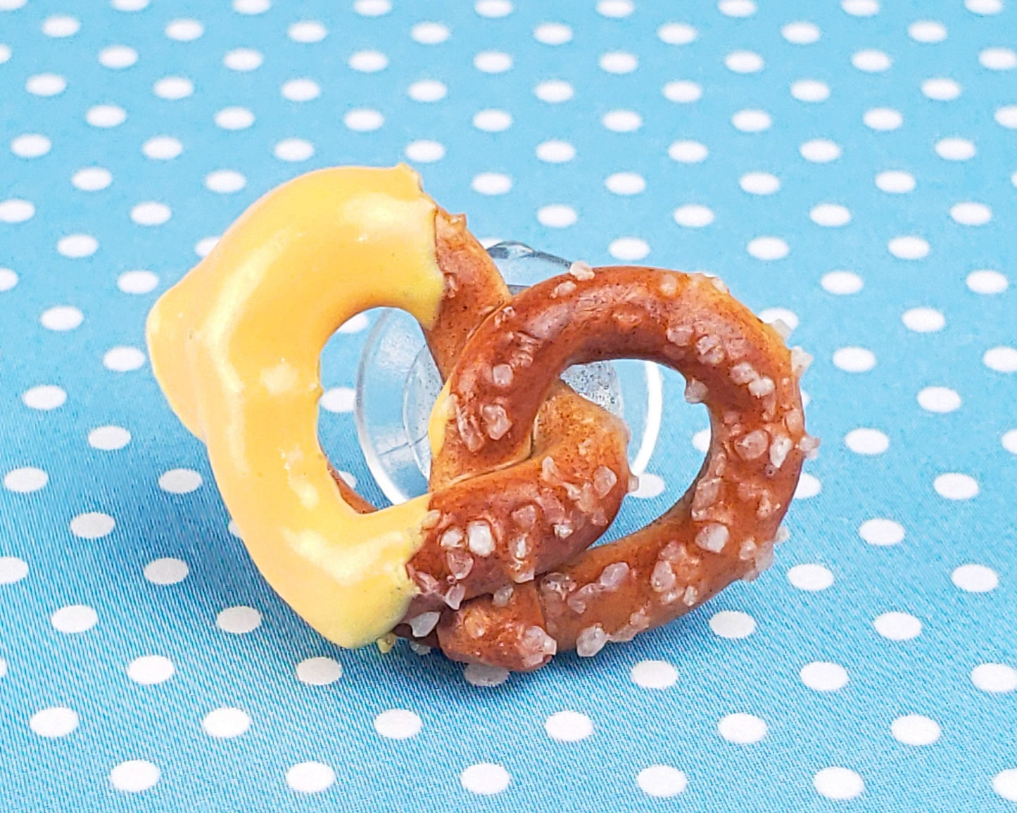 Cheese Dipped Pretzel Shoe Charm