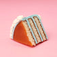 Blue Birthday Cake Slice Charm