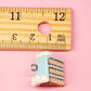 Blue Birthday Cake Slice Charm