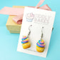 Rainbow Star Cupcake Earrings