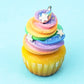 Rainbow Star Cupcake Charm