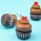 Chocolate Heart Cupcake Charm