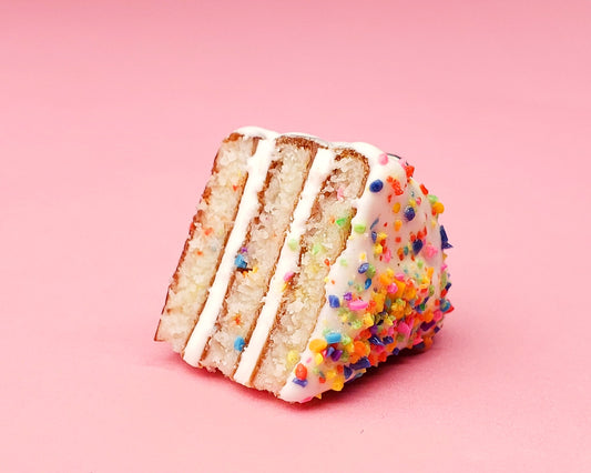 Confetti Cake Slice Charm