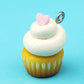 Vanilla Heart Cupcake Charm