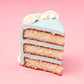 Blue Birthday Cake Slice Charm
