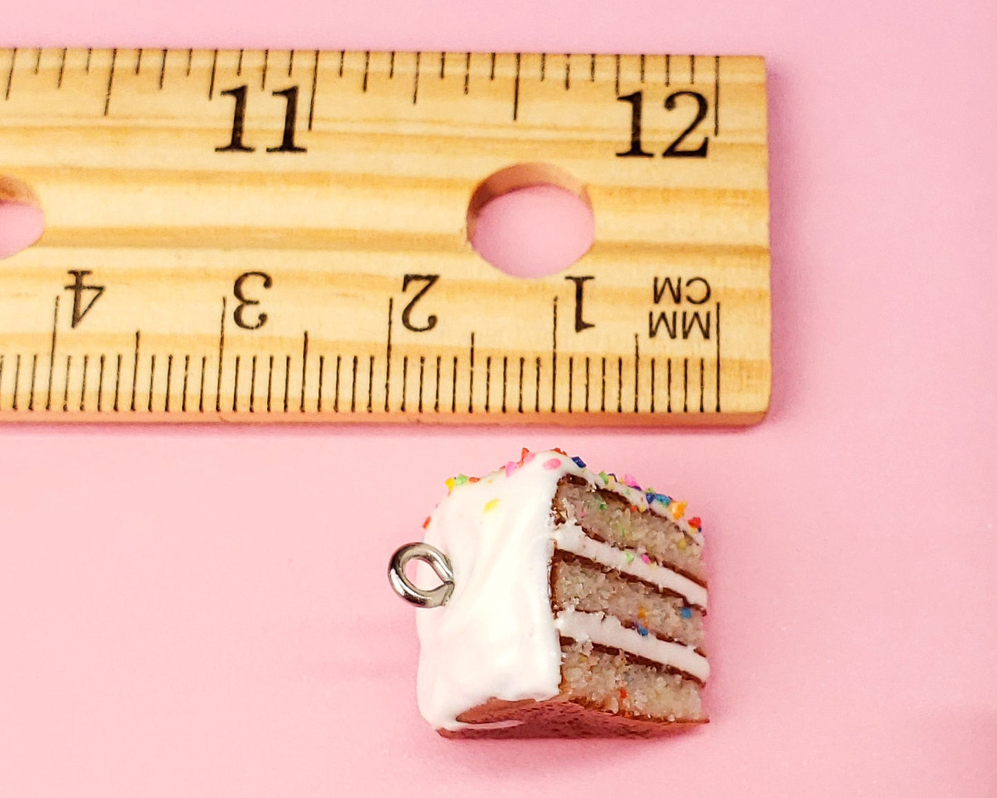 Confetti Cake Slice Charm